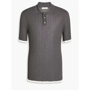 Valentino | Ribbed Jersey Polo Shirt | Sz XXL